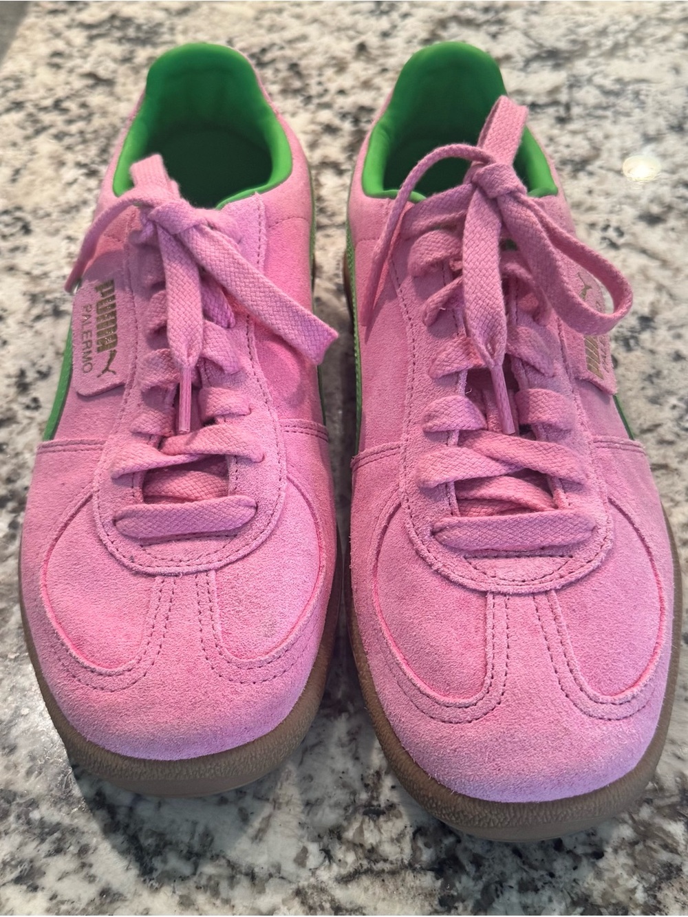 PUMA Palermo Special Pink Delight Green Gum – Size 9.5 (No Box)